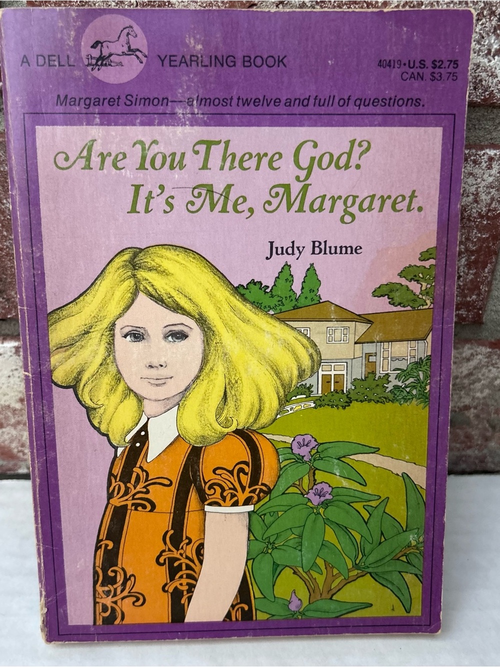Are You There God? It’s Me Margaret. Judy Blume Vintage Dell Yearling 1985